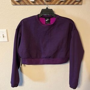 Nike NWT Small Crop Purple Sweatshirt